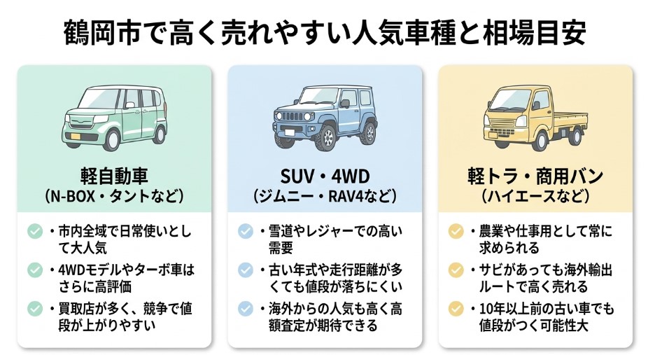 鶴岡市で車を売却する際のおすすめ業者15選ランキング記事