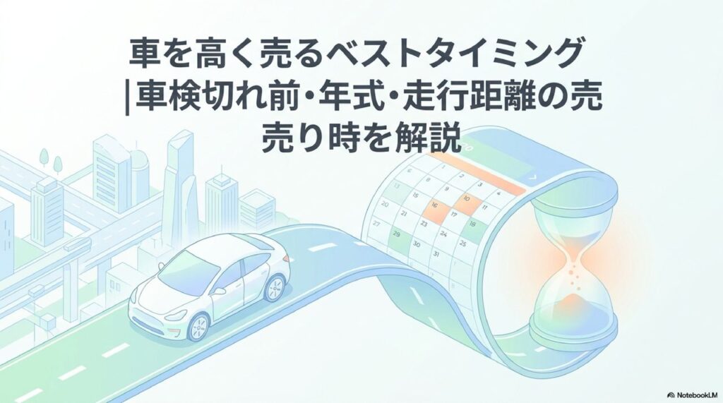 車を高く売るベストタイミング｜車検切れ前・年式・走行距離の売り時を解説のアイキャッチ画像