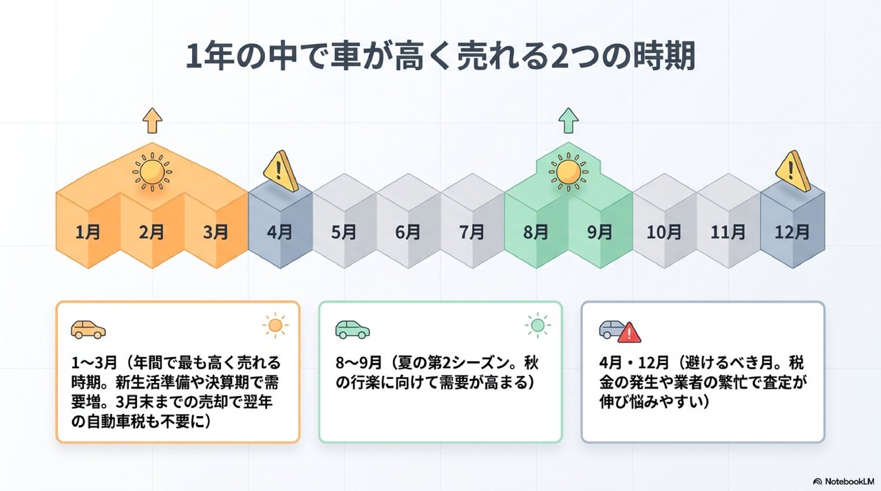 高く売れる「時期」は年に2回あるについての解説画像