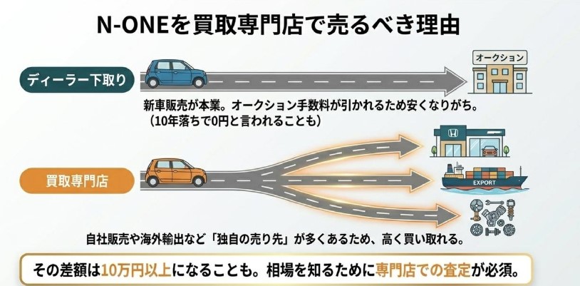 N-ONE5年落ち（2021年式）の相場と「中古で買う」狙い目（2代目）についての解説画像