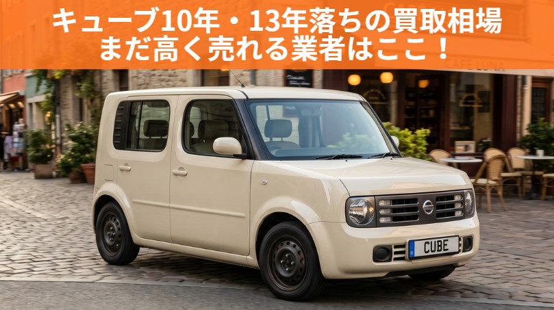 キューブ10年・13年落ちの買取相場【2026】まだ高く売れる業者はここ！
