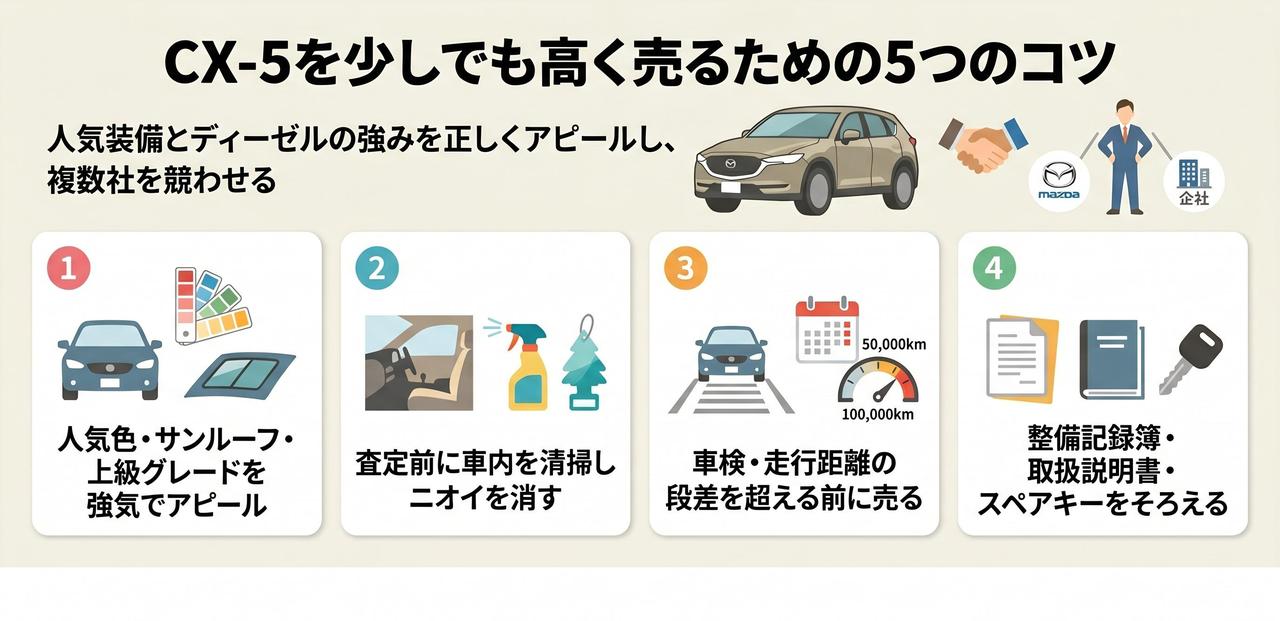 なぜディーラー下取りは安い?CX-5を買取で売ると+20〜30万円の理由についての解説画像