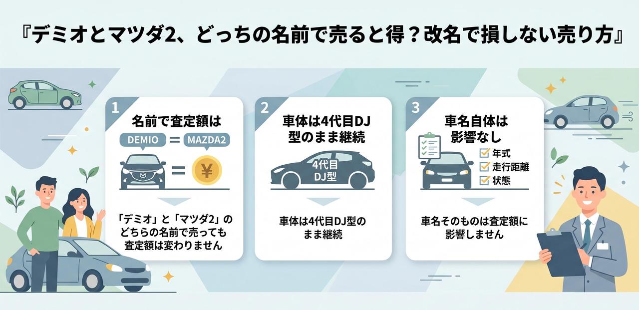 デミオ10年落ち(2016年式)の買取相場|4代目DJ前期の現状についての解説画像