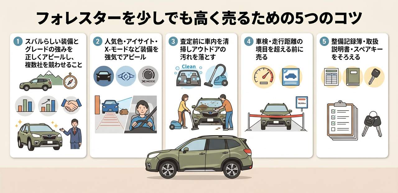 なぜディーラー下取りは安い？フォレスターを買取で売ると＋30〜50万円の理由についての解説画像