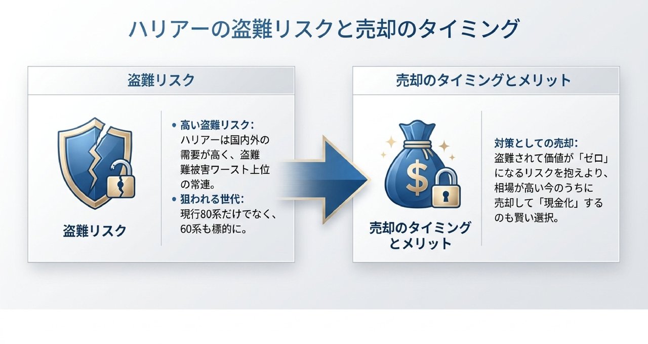 13年落ち(2013年式)ハリアーの買取相場についての解説画像