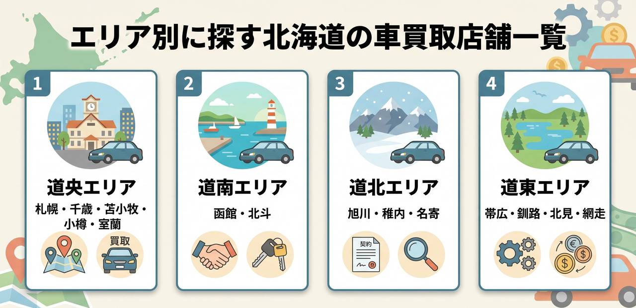 北海道の車買取おすすめ業者ランキング13選についての解説画像