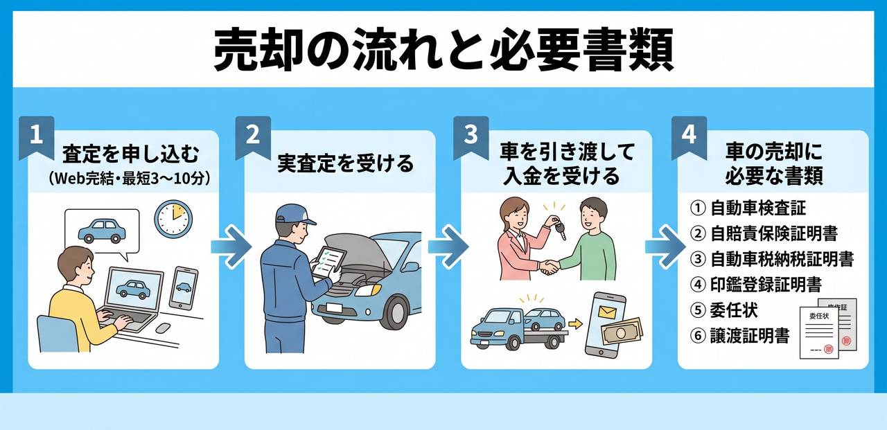 目的別に選ぶ北海道の車買取サービスについての解説画像