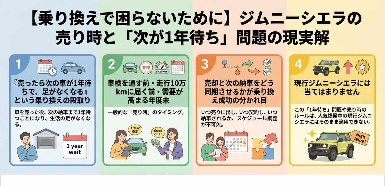 【知らないと損】ジムニーシエラが「買った時より高く売れる」理由と相場の先行きについての解説画像