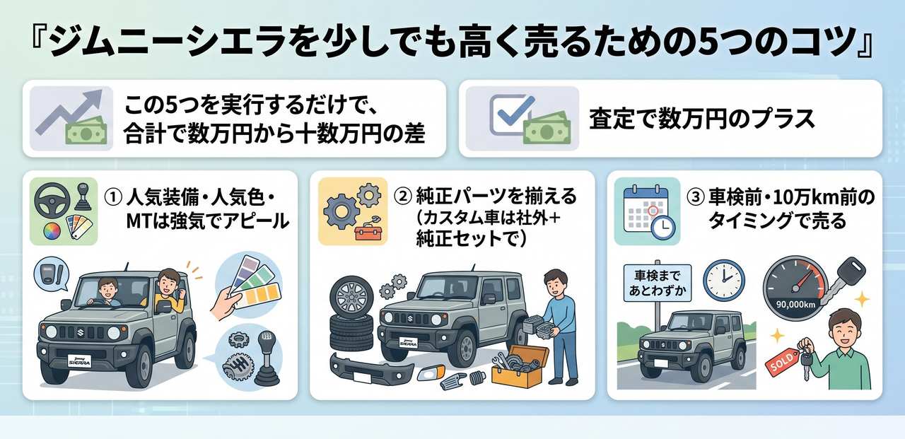 なぜディーラー下取りは安い？ジムニーシエラを買取専門店で売るべき理由についての解説画像