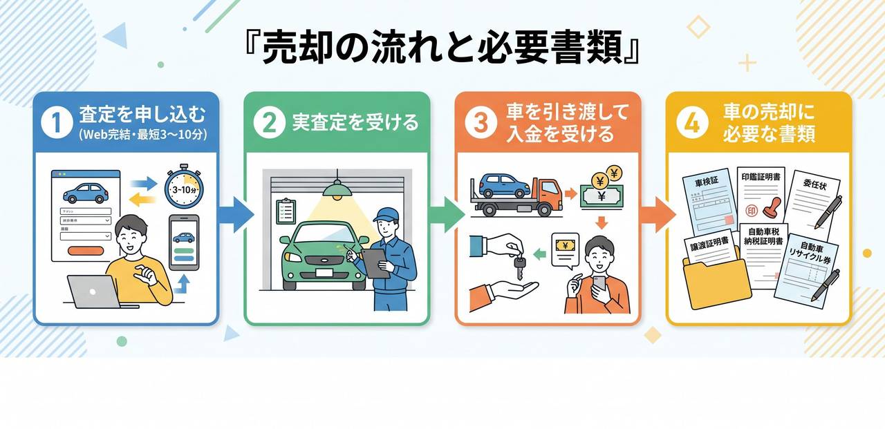 目的別に選ぶ川崎市の車買取サービスについての解説画像