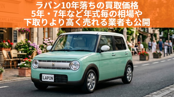 ラパン10年落ちはまだ売れる｜下取りvs買取の差額と3〜13年落ち相場【2026年最新】のアイキャッチ画像