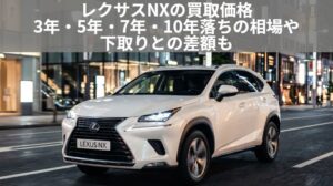 レクサスNX7年落ちの買取価格|2019年式の相場と下取りより高く売る方法のアイキャッチ画像