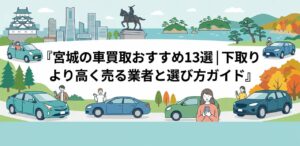 宮城の車買取おすすめ13選｜下取りより高く売る業者と選び方ガイドのアイキャッチ画像