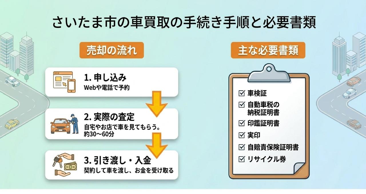 目的別に選ぶ埼玉の車買取サービスについての解説画像