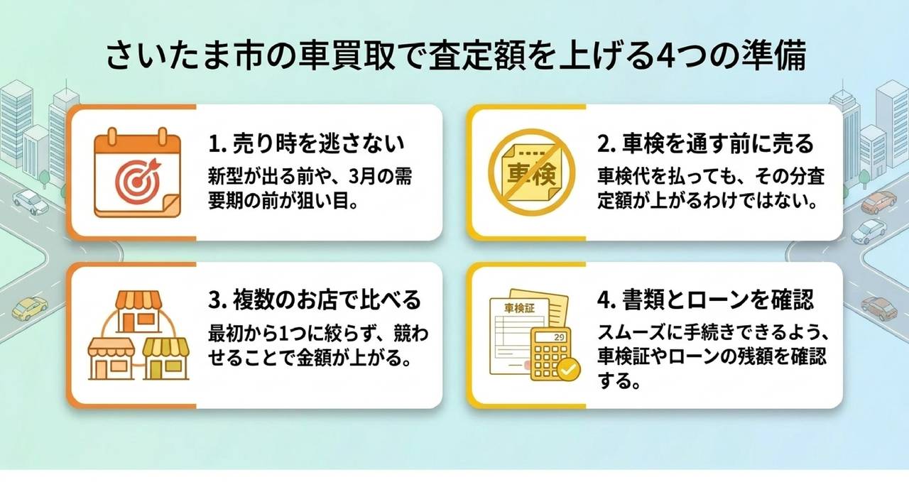 エリア別に探す埼玉の車買取店舗についての解説画像