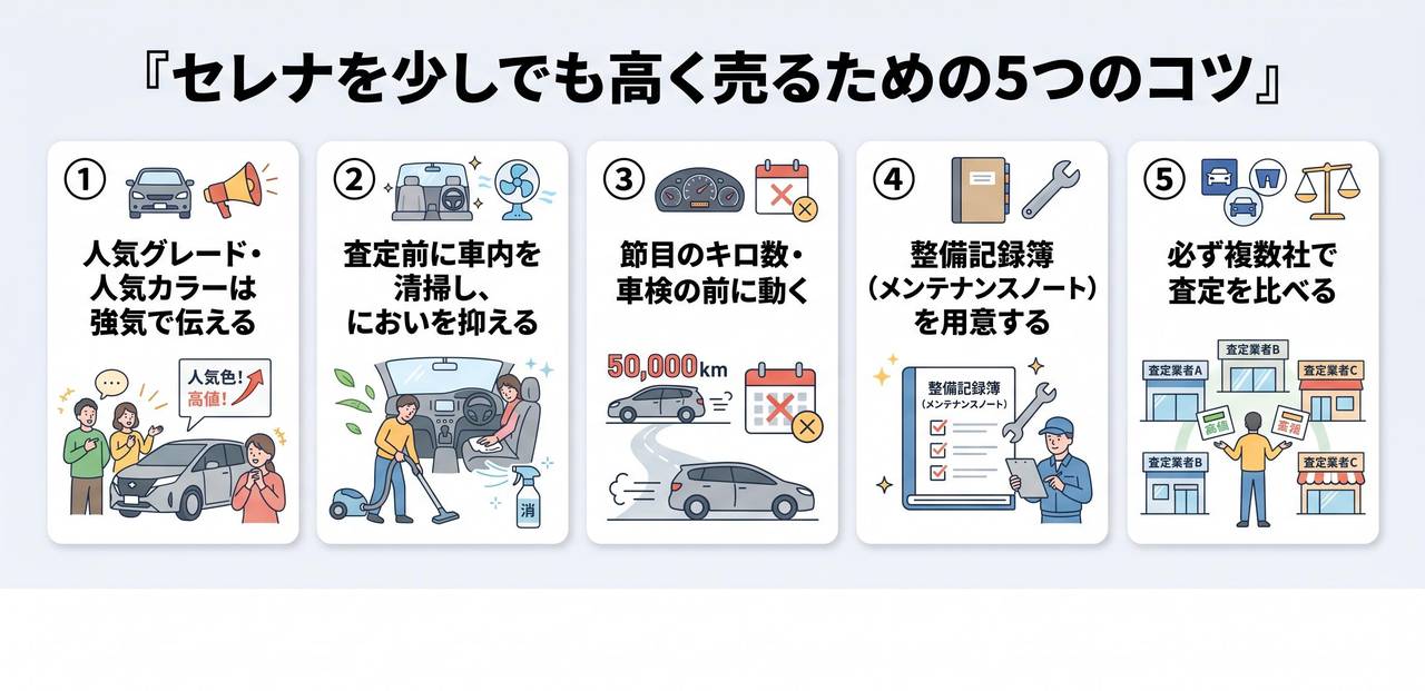 なぜディーラー下取りは安い?セレナを買取専門店で売るべき理由についての解説画像