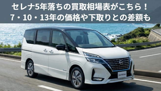 セレナ買取相場2026｜5年落ち178万〜・e-POWERと下取り差額の真実
