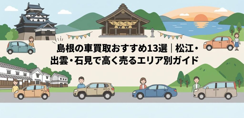 島根の車買取おすすめ13選｜松江・出雲・石見で高く売るエリア別ガイドのアイキャッチ画像