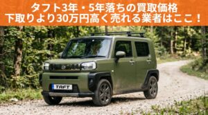 タフト3年・5年落ちの買取価格はいくら？下取りとの差額と5年・7年落ち相場【2026年最新】のアイキャッチ画像