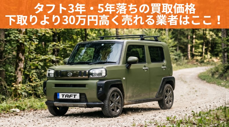 タフト3年・5年落ちの買取価格はいくら？下取りとの差額と5年・7年落ち相場【2026年最新】のアイキャッチ画像