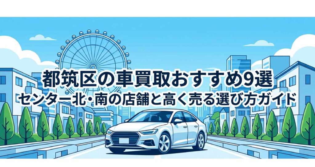 都筑区の車買取おすすめ9選｜センター北・南の店舗と高く売る選び方ガイドのアイキャッチ画像
