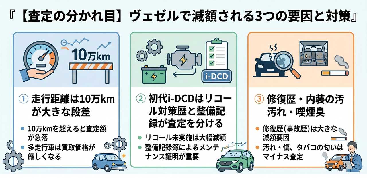 ヴェゼルの値落ちカーブと売り時の年式判断についての解説画像
