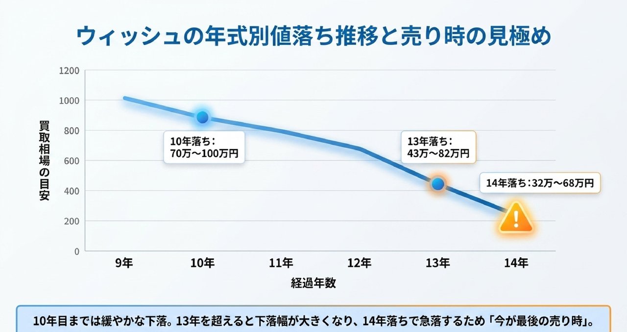 ウィッシュの買取価格｜10年・13年・15年落ちの相場や高く売れる業者も