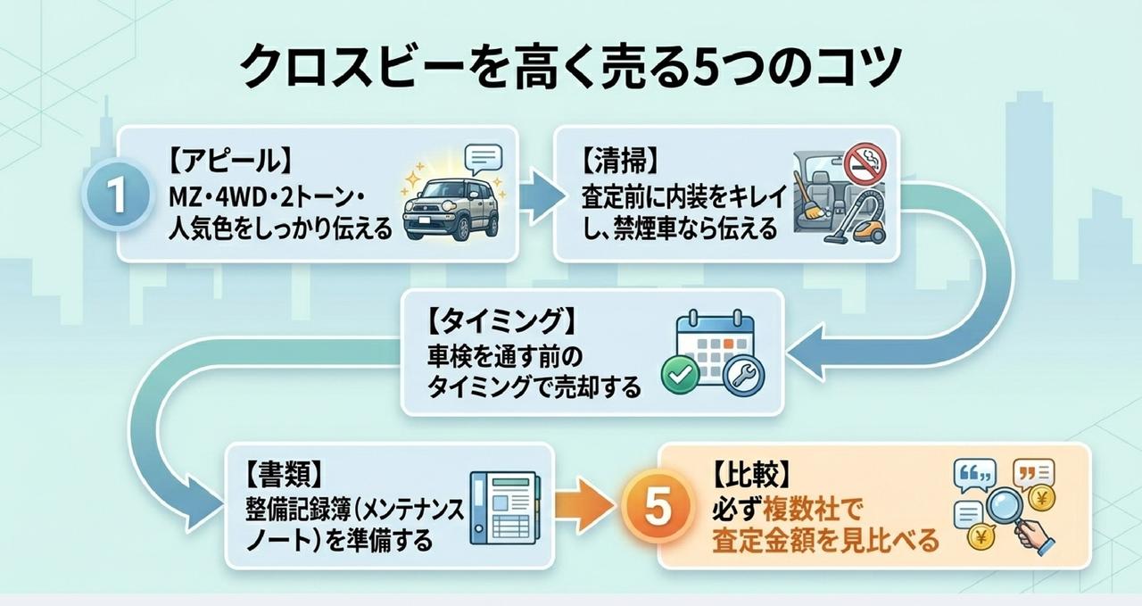 なぜディーラー下取りは安い?クロスビーを買取専門店で売るべき理由についての解説画像