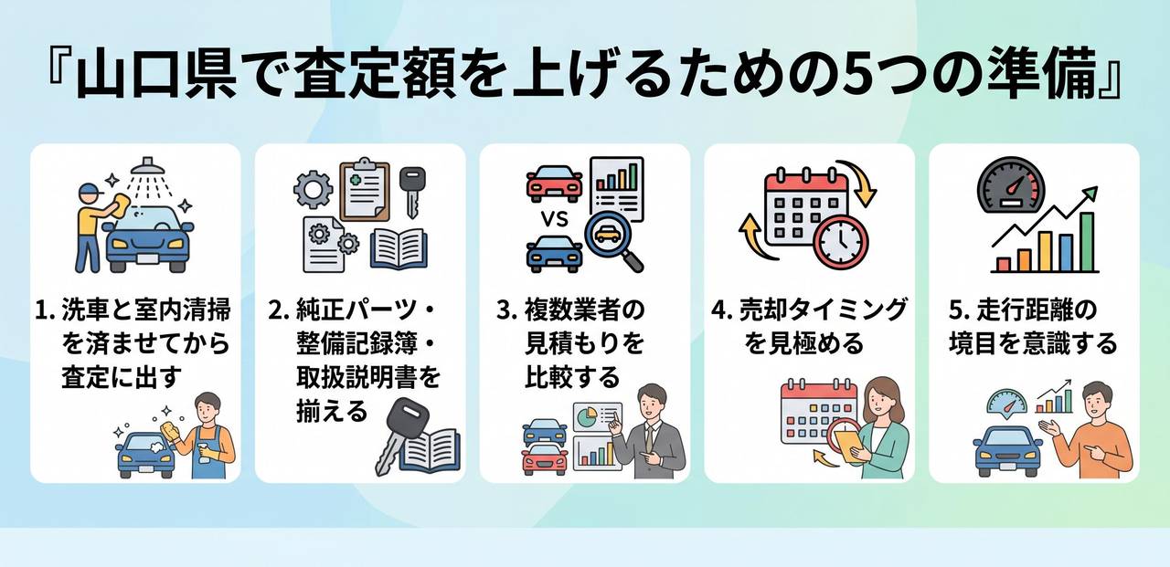 目的別に選ぶ山口県の車買取サービスについての解説画像
