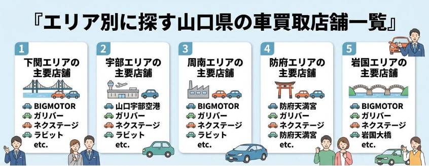 山口県の人気車種と買取相場についての解説画像