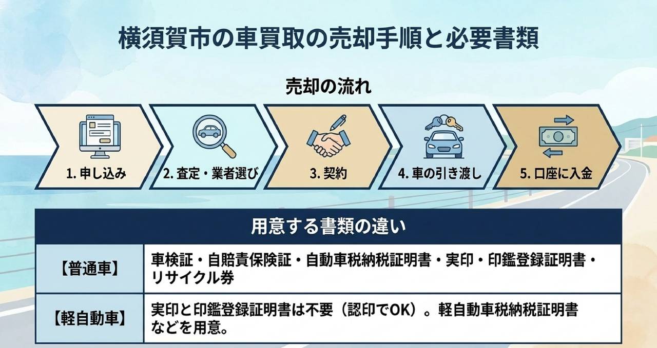 目的別に選ぶ横須賀市の車買取サービスについての解説画像